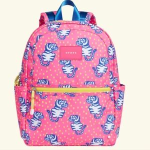 NWT PINK TIGER 🐯 BACKPACK 🎒 BY STATE PERFECT FOR KINDER TO 3RD GRADERS